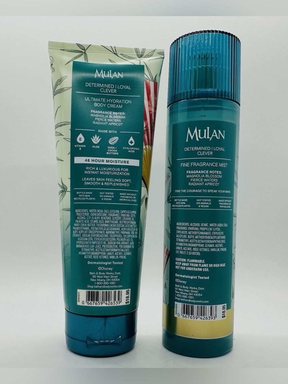 Bath & Body Works Disney Princess Mulan Body Cream - 8oz & Fragrance Mist - 8oz - Picture 2 of 4
